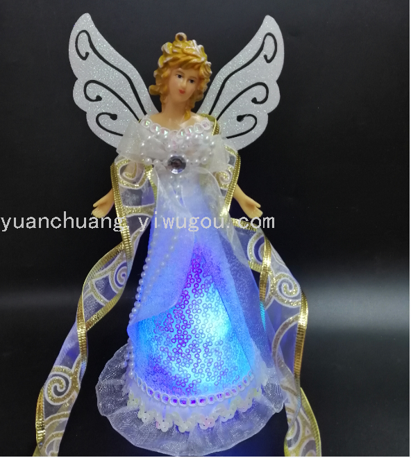 Christmas Angel Ornaments with Lights Angel Ornaments Christmas Decorations Christmas Tree Top Decoration New 12*20