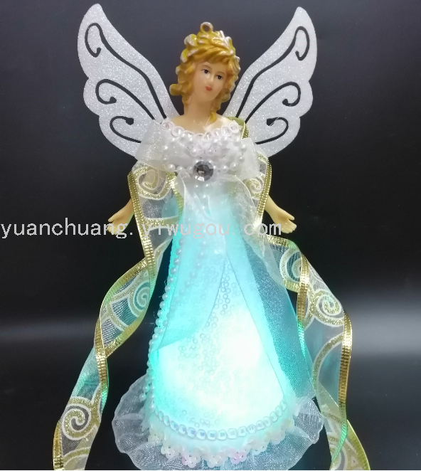 Christmas Angel Ornaments with Lights Angel Ornaments Christmas Decorations Christmas Tree Top Decoration New 12*20