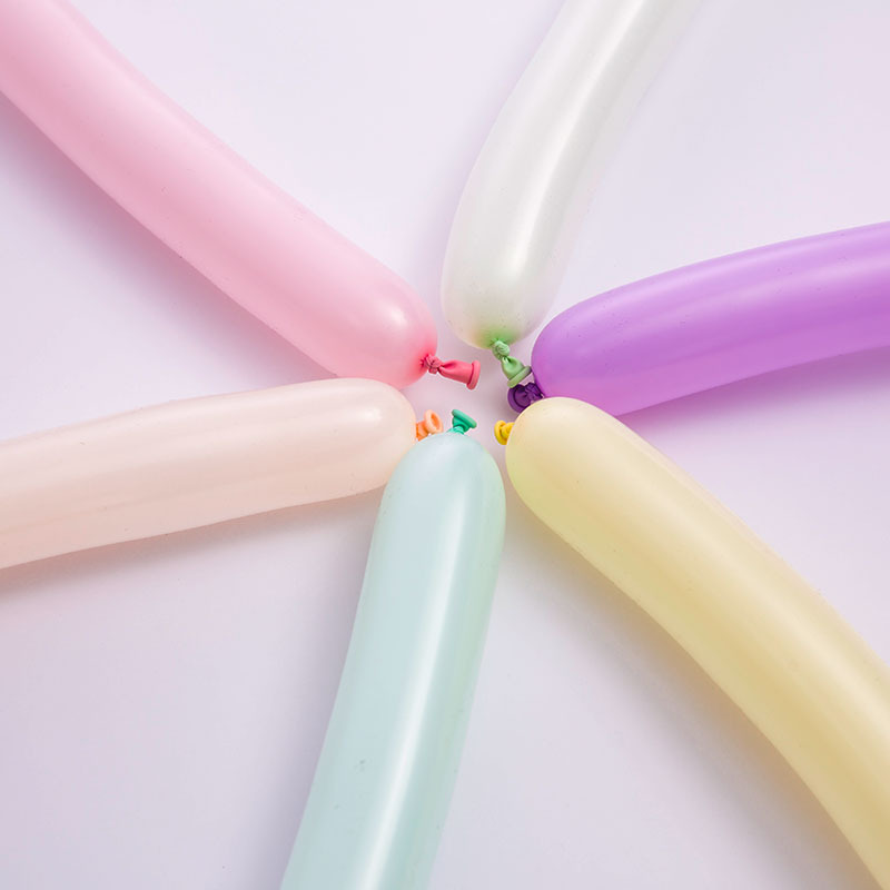Macaron 260 Long Magic Balloon Children&#039;s Woven Doll Shape Creative Thickening Candy Color Balloon Wholesale