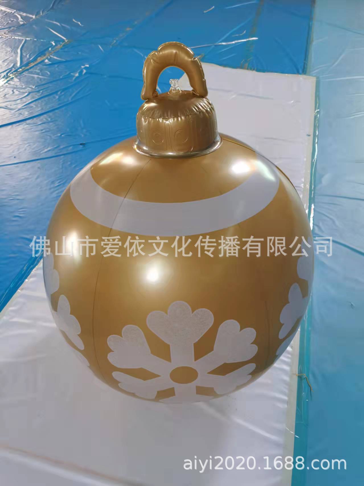 Christmas Jewelry Ball Outdoor Fun Holiday Atmosphere Crafts PVC Inflatable Toy Ball Independent Station Cross-Border Hot