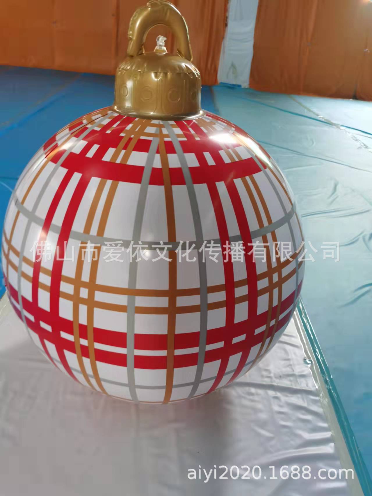 Christmas Jewelry Ball Outdoor Fun Holiday Atmosphere Crafts PVC Inflatable Toy Ball Independent Station Cross-Border Hot