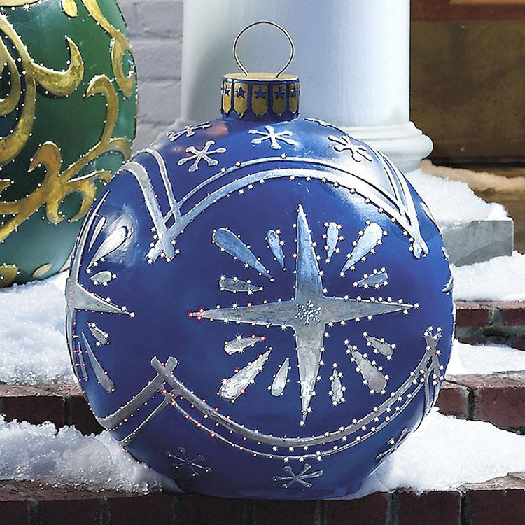 Christmas Jewelry Ball Outdoor Fun Holiday Atmosphere Crafts PVC Inflatable Toy Ball Independent Station Cross-Border Hot