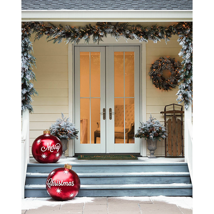 Christmas Jewelry Ball Outdoor Fun Holiday Atmosphere Crafts PVC Inflatable Toy Ball Independent Station Cross-Border Hot