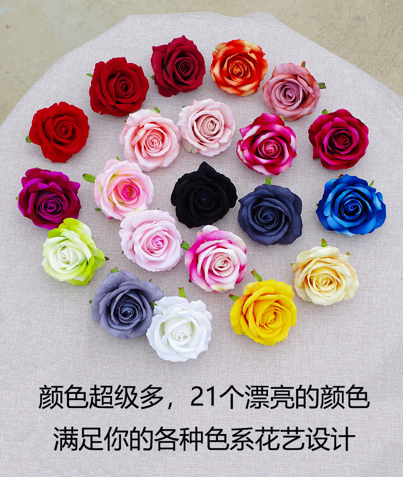 Yibiyi 10cm Wedding Car Christmas 520 Cake Decoration Simulation Flannel Rose Perianth DIY Artificial Flower Yibiyi 10cm Wedding Car Christmas 520 Cake Decoration Simulation Flannel Rose Perianth DIY Artificial Flower