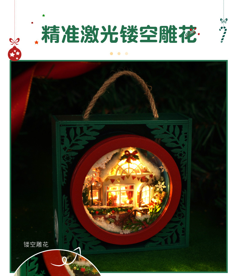 Tianyu DIY Cottage TH11 Flower round Small Box Christmas Style Hand-Assembled Creative Gift for Making Toy Model Tianyu DIY Cottage TH11 Flower round Small Box Christmas Style Hand-Assembled Creative Gift for Making Toy Model