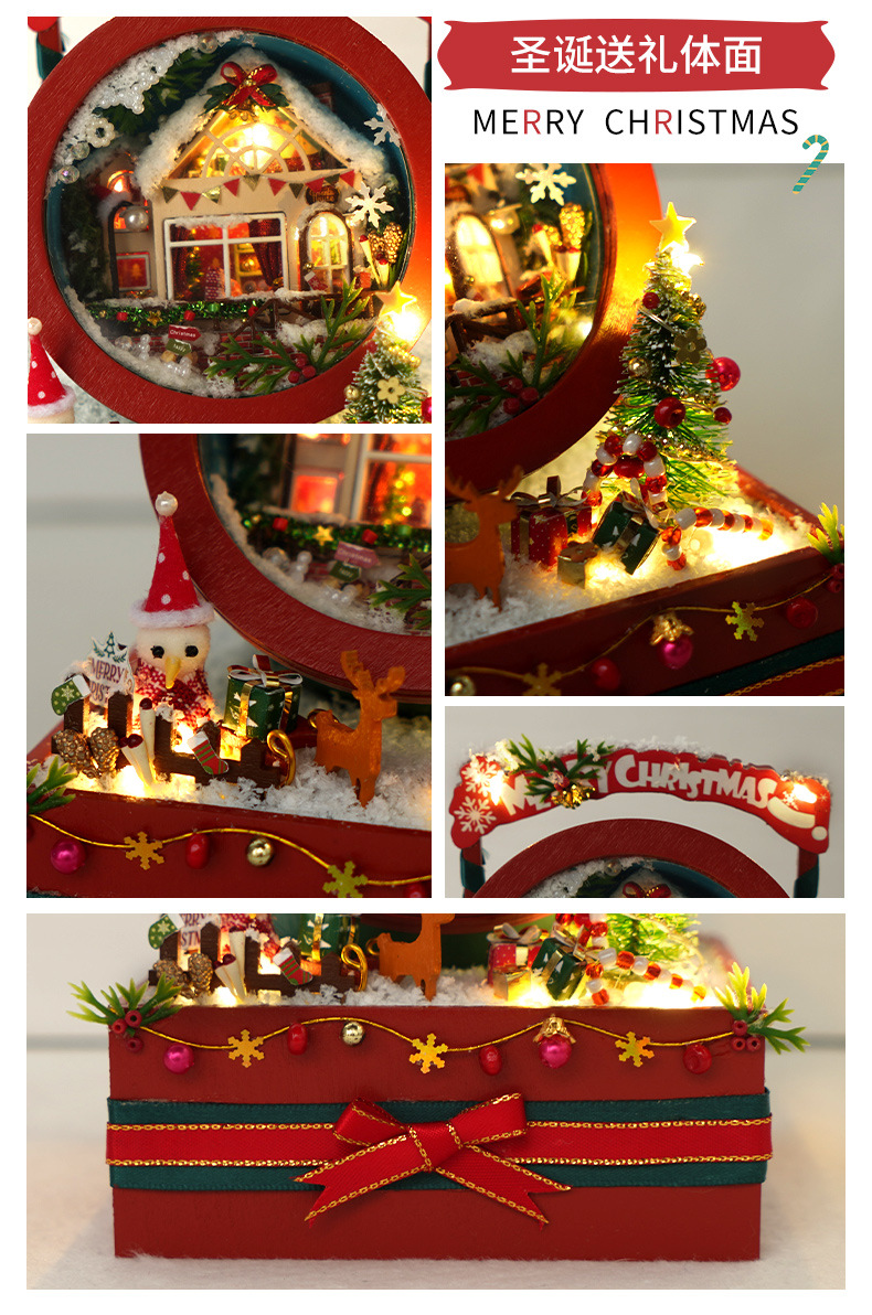 Tianyu DIY Cottage TH11 Flower round Small Box Christmas Style Hand-Assembled Creative Gift for Making Toy Model Tianyu DIY Cottage TH11 Flower round Small Box Christmas Style Hand-Assembled Creative Gift for Making Toy Model