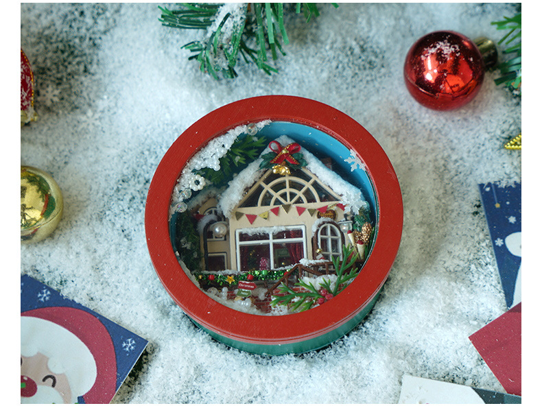 Tianyu DIY Cottage TH11 Flower round Small Box Christmas Style Hand-Assembled Creative Gift for Making Toy Model Tianyu DIY Cottage TH11 Flower round Small Box Christmas Style Hand-Assembled Creative Gift for Making Toy Model