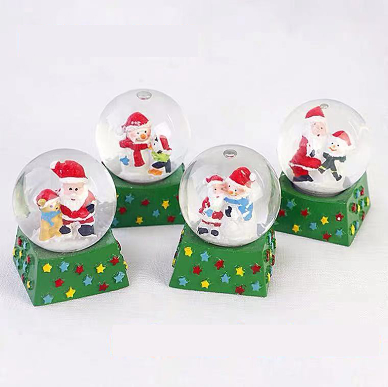 Christmas Crystal Ball Decoration Baking Cake Topper Santa Claus Sled Gift Bag Decoration Dessert Table Doll Christmas Crystal Ball Decoration Baking Cake Topper Santa Claus Sled Gift Bag Decoration Dessert Table Doll