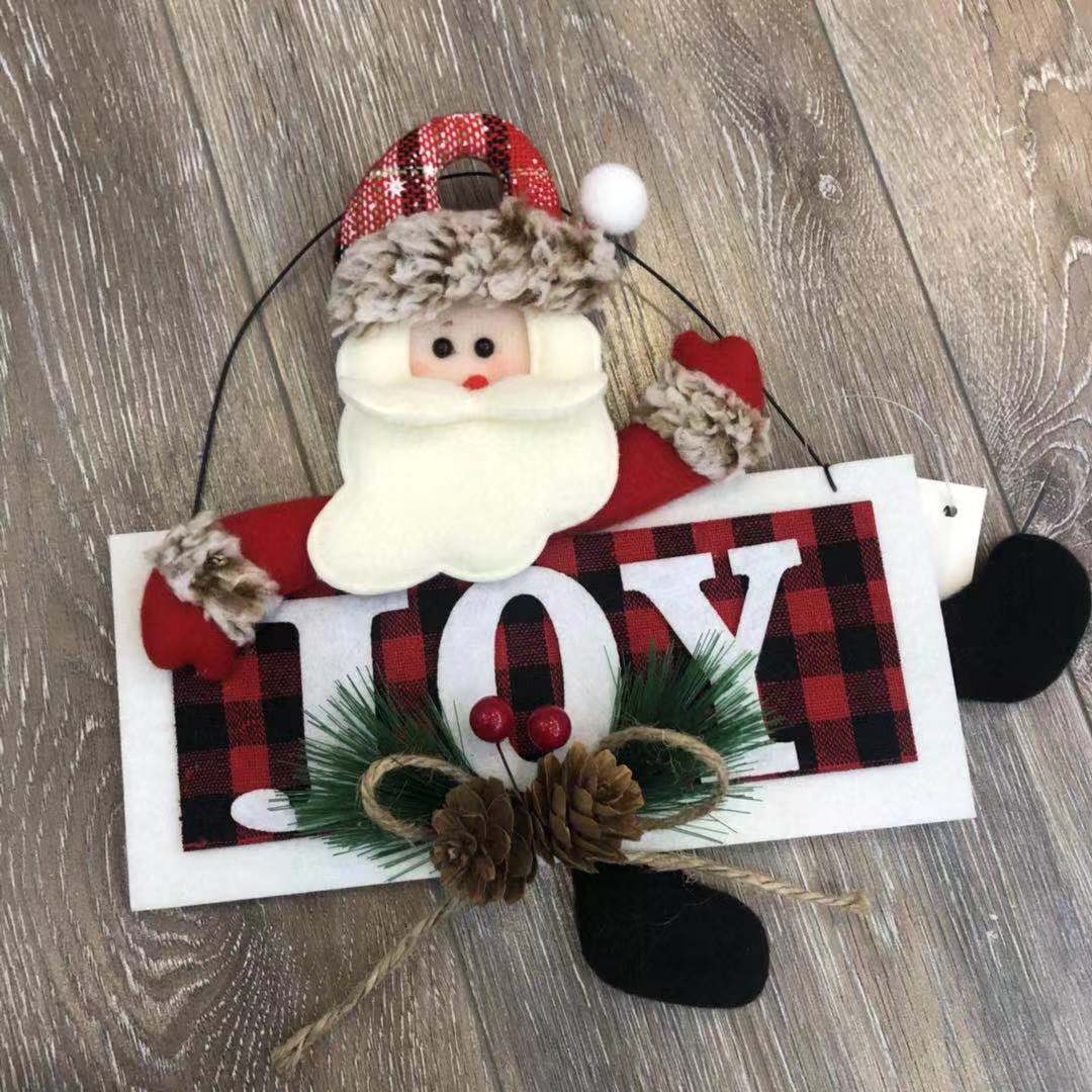 Merry Christmas letter cloth pendant Christmas tree pendant Merry Christmas letter cloth pendant Christmas tree pendant