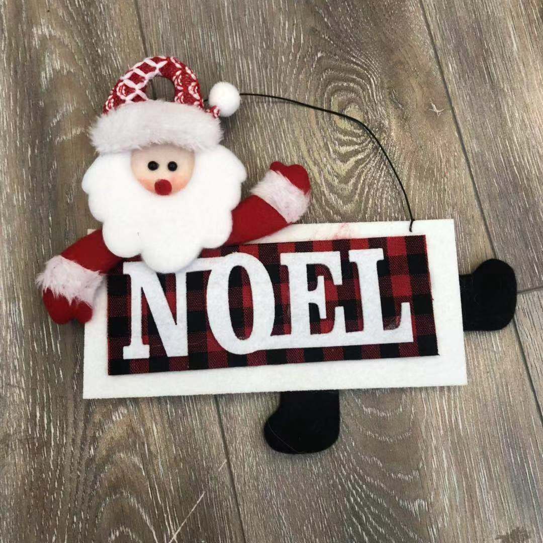 Merry Christmas letter cloth pendant Christmas tree pendant Merry Christmas letter cloth pendant Christmas tree pendant