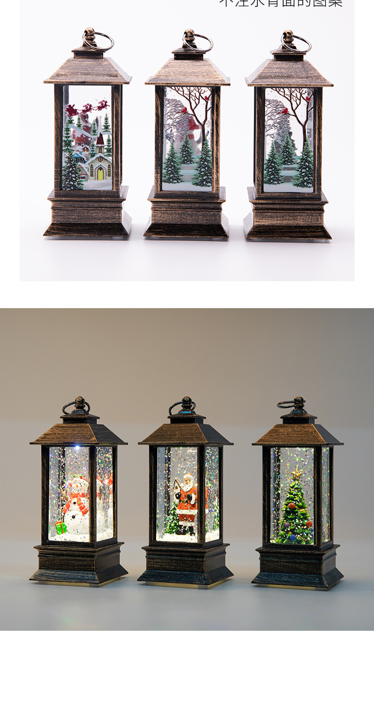 Christmas Luminous Interior Water Injection Small Wind Lamp Desktop Decoration Christmas Tree Scene Layout Small Oil Lamp Shopping Mall Decoration Christmas Luminous Interior Water Injection Small Wind Lamp Desktop Decoration Christmas Tree Scene Layout Small Oil Lamp Shopping Mall Decoration