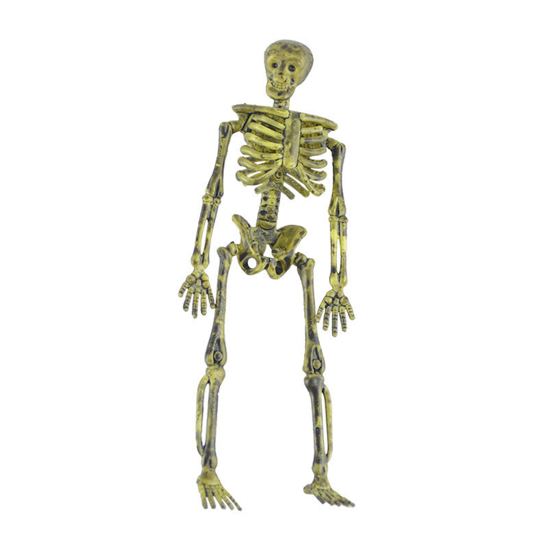 Halloween Decoration and Layout Supplies Ghost Festival Scary Horror Skull Skeleton Decoration Distressed Color Decorative Skeleton Props