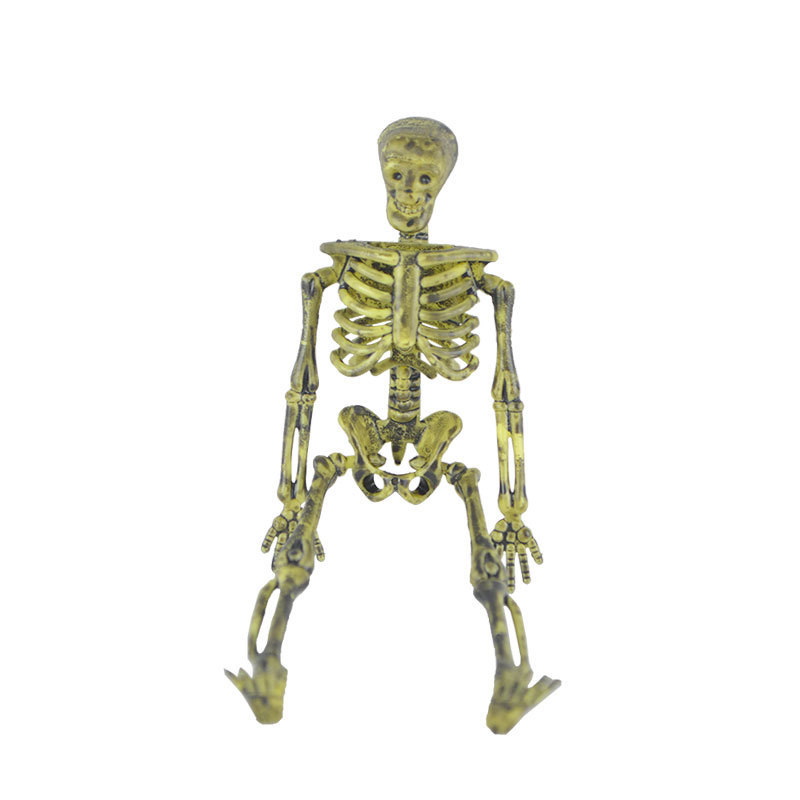 Halloween Decoration and Layout Supplies Ghost Festival Scary Horror Skull Skeleton Decoration Distressed Color Decorative Skeleton Props