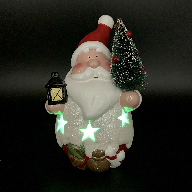 Christmas Ceramic Crafts Santa Claus Snowman LED light Desktop Decoration Bar Shop Window Home Decoration Ornaments Christmas Ceramic Crafts Santa Claus Snowman LED light Desktop Decoration Bar Shop Window Home Decoration Ornaments