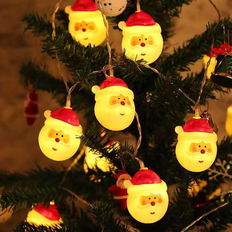 Christmas decoration lights Christmas Santa Claus luces de Navidad Tree Fairy string lights led decorated Christmas