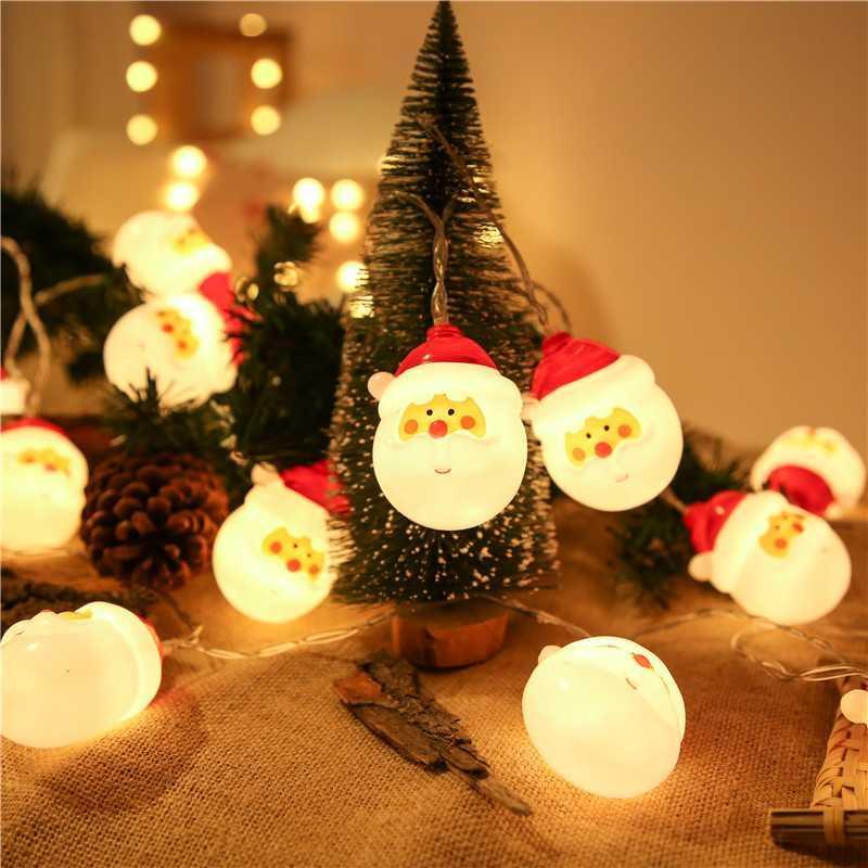 Christmas decoration lights Christmas Santa Claus luces de Navidad Tree Fairy string lights led decorated Christmas