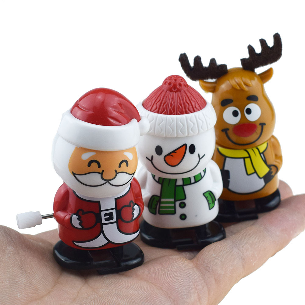 Cute Clockwork Santa Claus Shaking His Head Walking Winding Santa Claus Snowman Toy Chain Elk Cross-Border Supply Cute Clockwork Santa Claus Shaking His Head Walking Winding Santa Claus Snowman Toy Chain Elk Cross-Border Supply