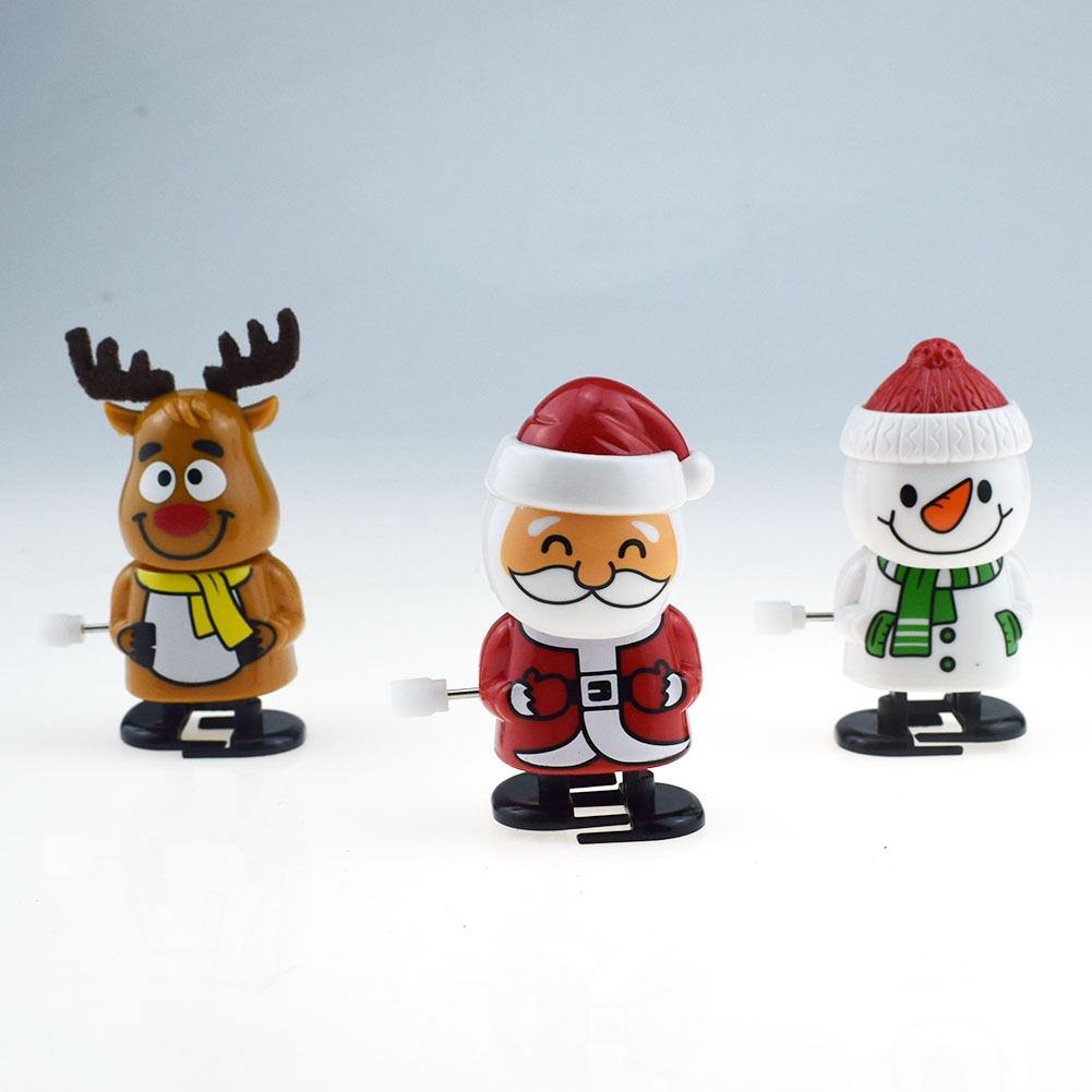 Cute Clockwork Santa Claus Shaking His Head Walking Winding Santa Claus Snowman Toy Chain Elk Cross-Border Supply Cute Clockwork Santa Claus Shaking His Head Walking Winding Santa Claus Snowman Toy Chain Elk Cross-Border Supply