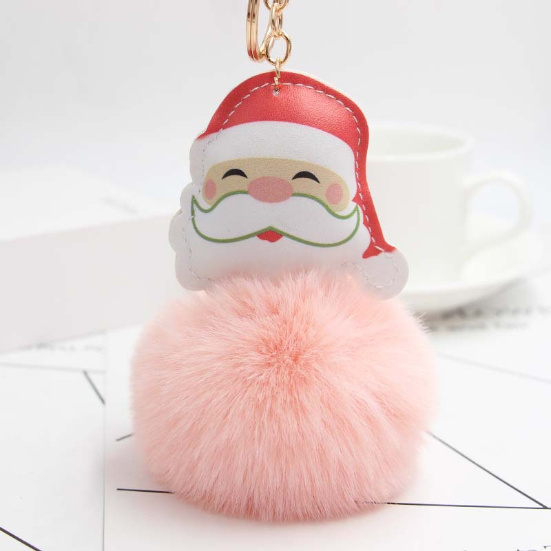 Koorol Cartoon Santa Claus Plush Pendant Santa Claus Fur Ball Keychain Cellphone Car Bag Ornaments Koorol Cartoon Santa Claus Plush Pendant Santa Claus Fur Ball Keychain Cellphone Car Bag Ornaments