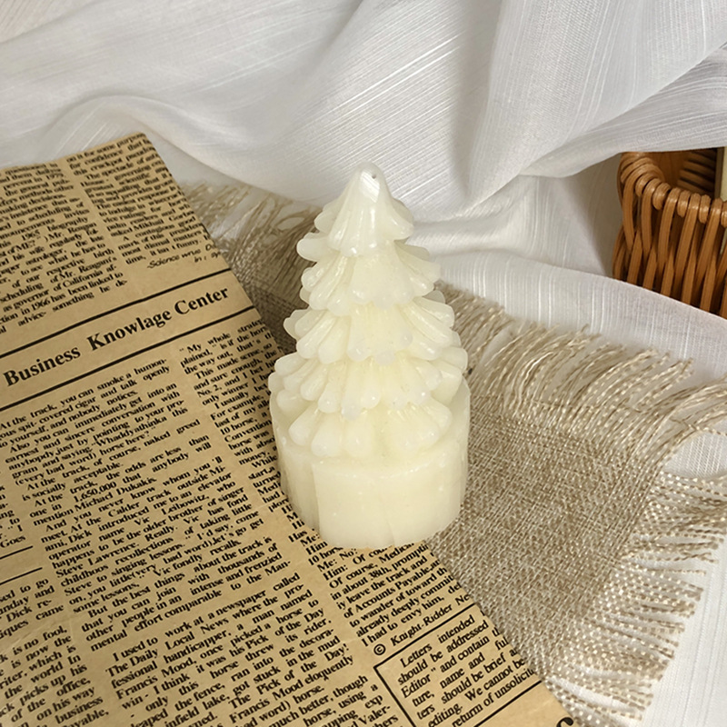 INS Style Cross-Border Christmas Tree Aromatherapy Candle Christmas Candle Soy Wax Hand Gift Photo Props Decoration