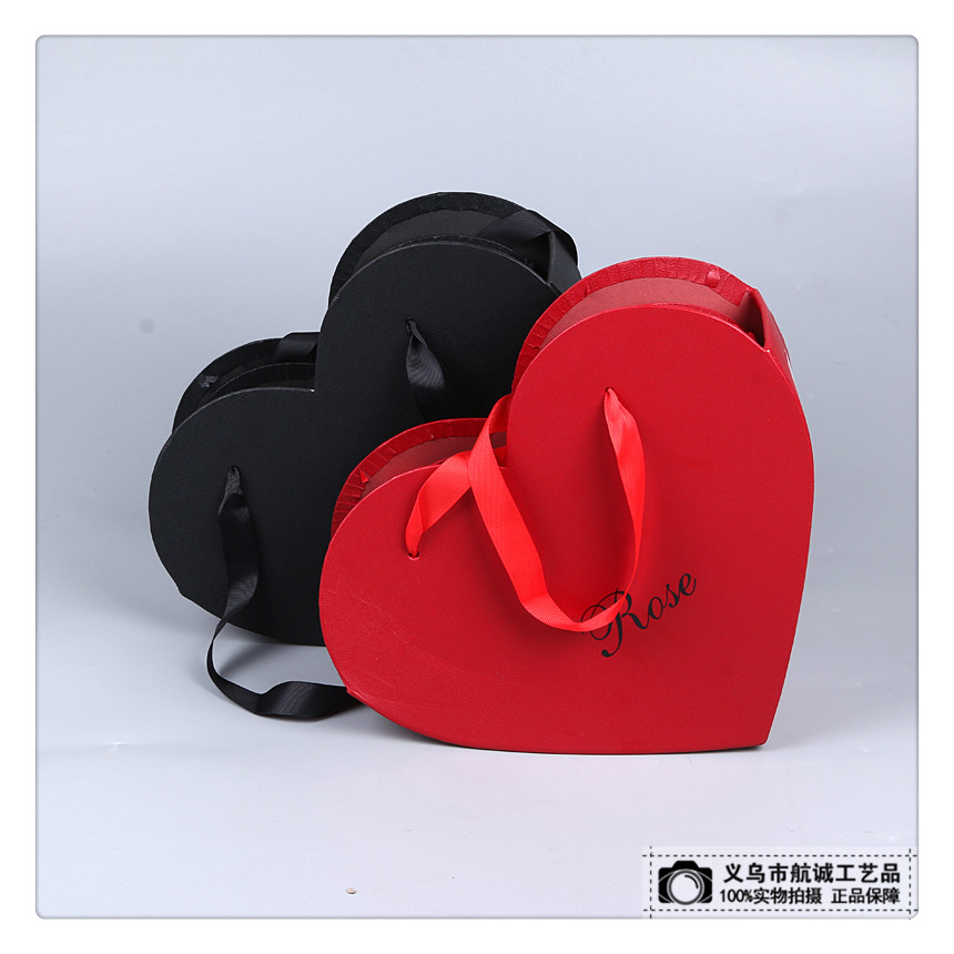 Heart-shaped romantic large valentine&#039;s day box birthday gift box creative trumpet love shape.