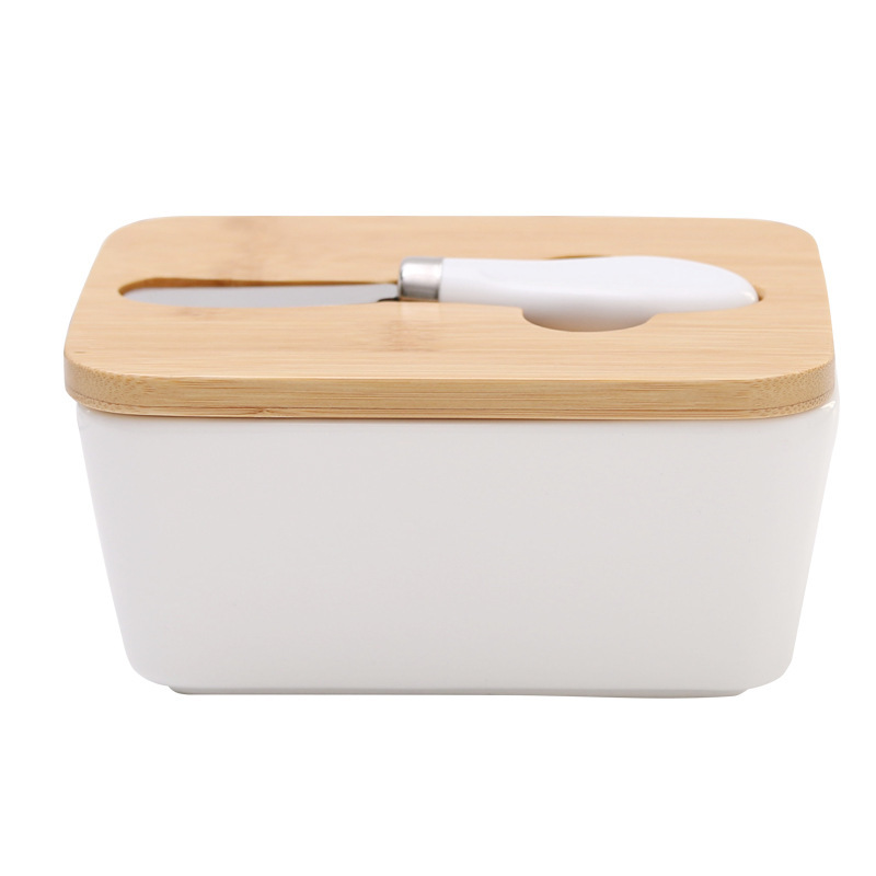 with ceramic sealed container butter knife with silica gel ring ceramic sealed storage container rectangular storage box