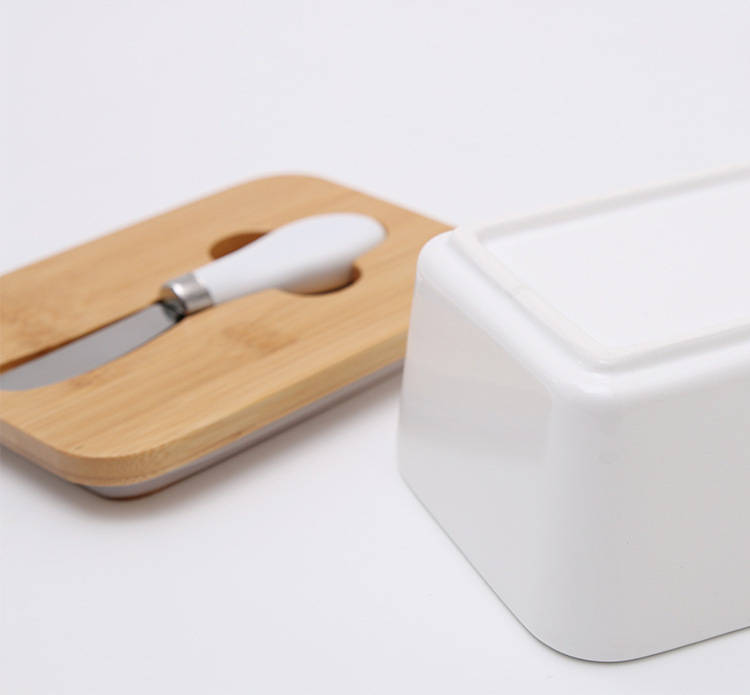 with ceramic sealed container butter knife with silica gel ring ceramic sealed storage container rectangular storage box