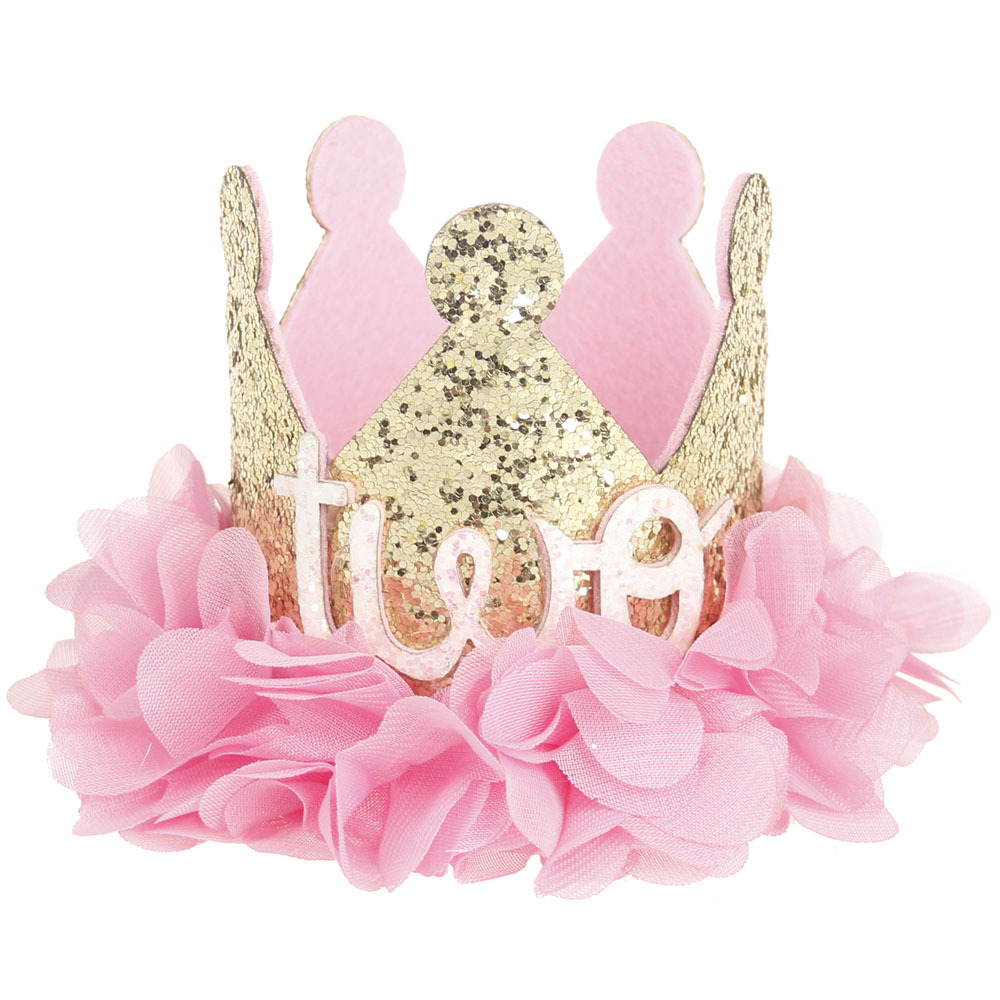 2018 European and American New Children's Mesh Crown Hair Ornament Baby Birthday Party Performance Photo Headdress Wholesale 2018 European and American New Children's Mesh Crown Hair Ornament Baby Birthday Party Performance Photo Headdress Wholesale