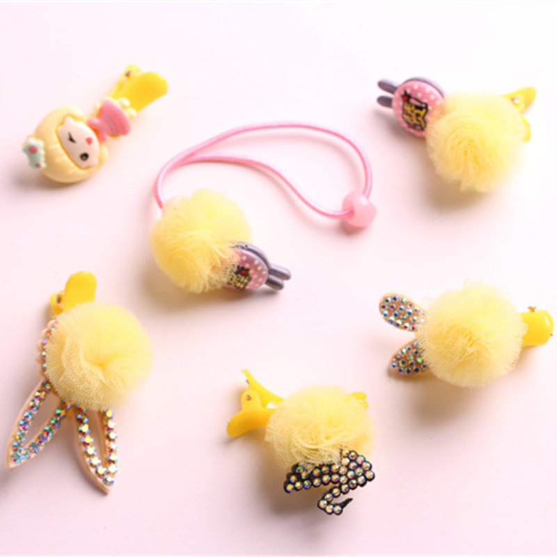 Children's hair set baby hairpin hair rope birthday crown gift box children gift