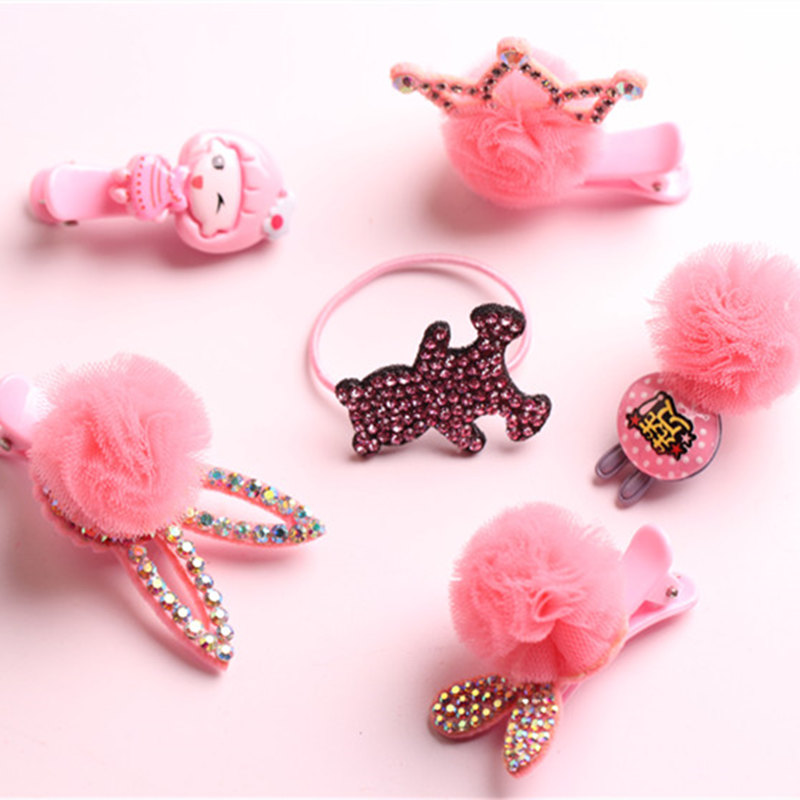 Children&#039;s hair set baby hairpin hair rope birthday crown gift box children gift