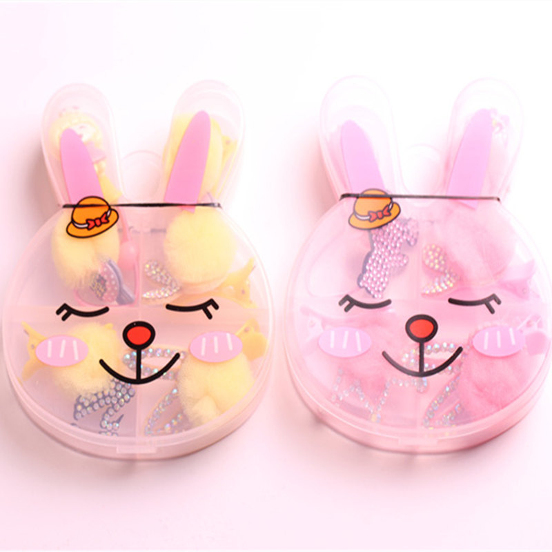 Children's hair set baby hairpin hair rope birthday crown gift box children gift