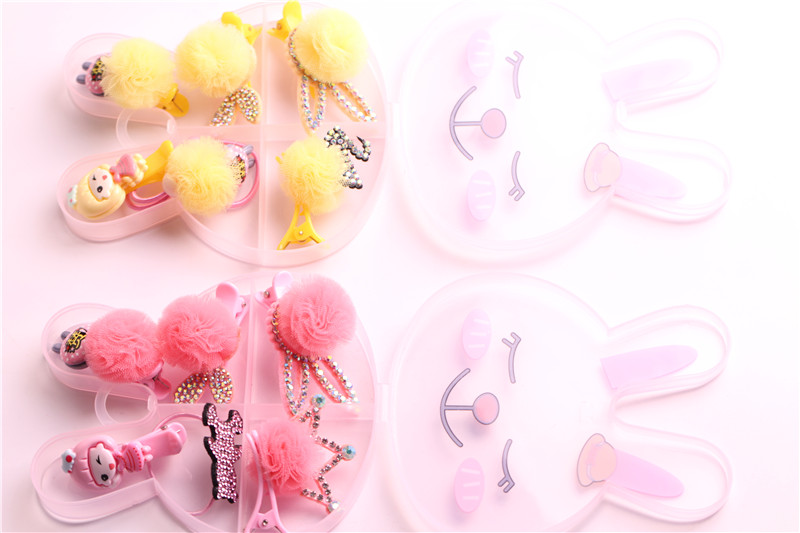 Children's hair set baby hairpin hair rope birthday crown gift box children gift