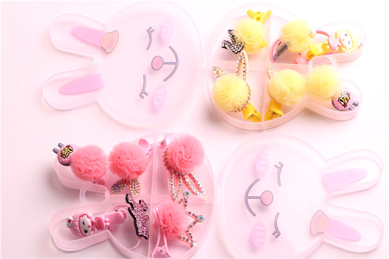 Children's hair set baby hairpin hair rope birthday crown gift box children gift