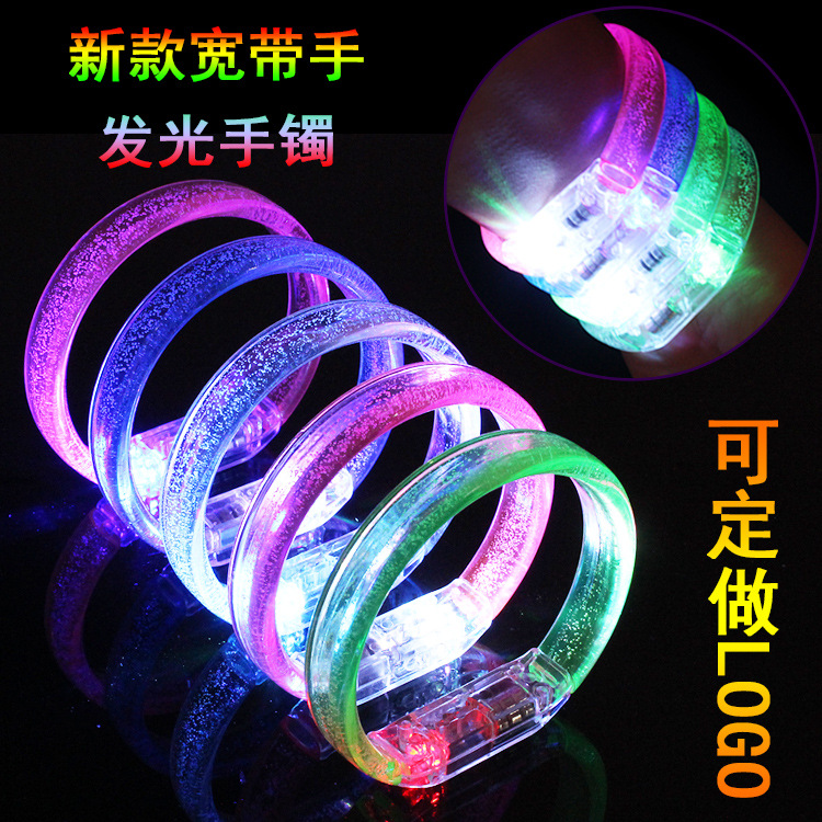 Colorful Luminous Bracelet Led Luminous Hand Ring Broadband Bracelet Luminescent Toy Night Market Stall Hot Sale Toys