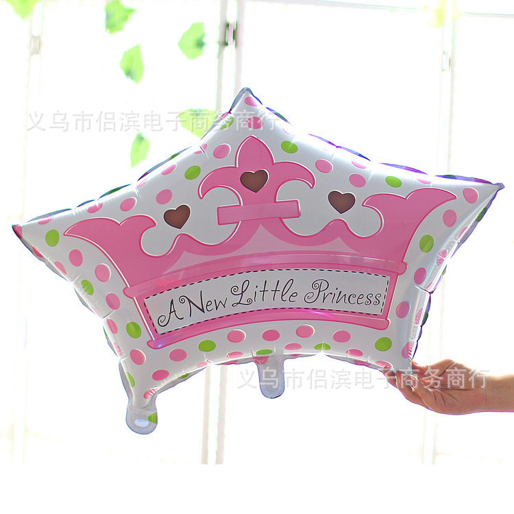 Crown Aluminum Balloon Cartoon Children&#039;s Toy Balloon Birthday Wedding Decorative Aluminum Foil Balloon Mixed Batch