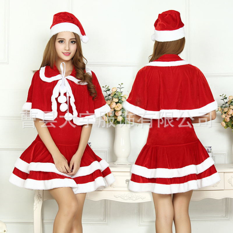 2020 New Christmas Performance Costume Christmas Outfit Adult Female Costumes Christmas Outfit Christmas Clothes for Women Dancing Dress