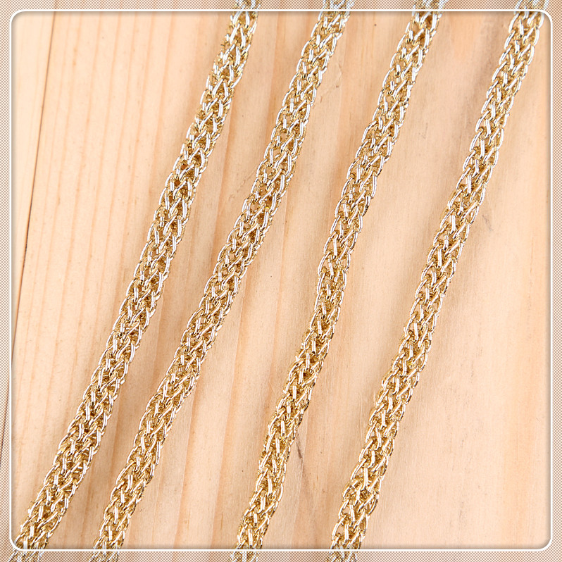 Gold and Silver Thread Clothing Tag Card Pendant Gift Bag Wedding Invitation Card Hang Rope Liquor Licensing Inelastic Thread Gold and Silver Thread Clothing Tag Card Pendant Gift Bag Wedding Invitation Card Hang Rope Liquor Licensing Inelastic Thread