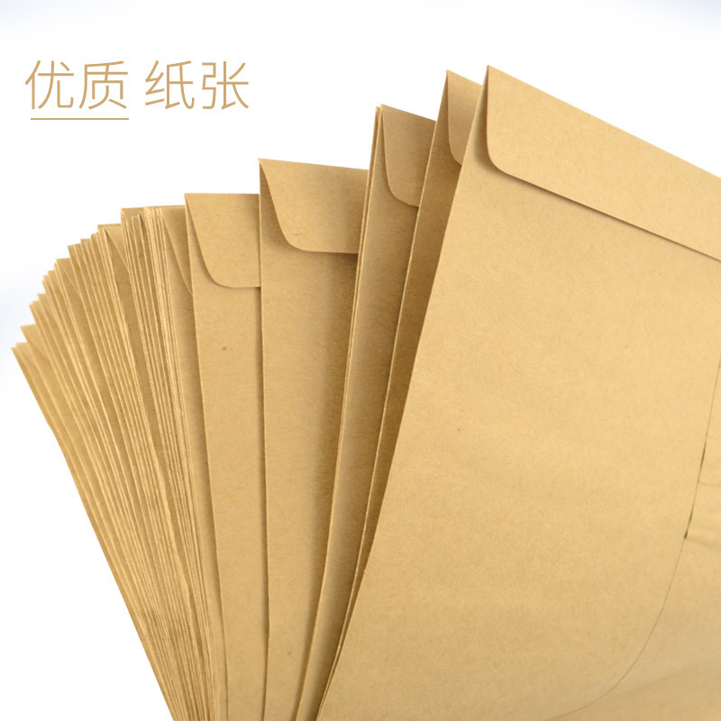 Deli Envelope Kraft Paper Envelope A4 Large White Envelope Paper Bag Envelope Bag Invoice Invitation Envelope