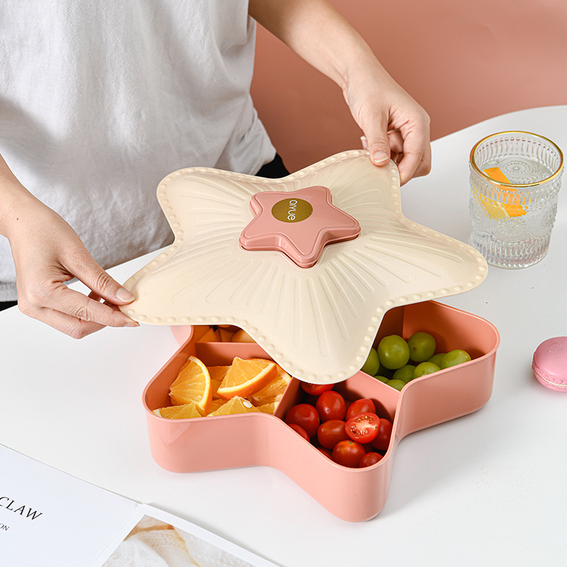 New Year Creative Dried Fruit Box Living Room Candy Box Plastic XINGX Candy Box Lazy Fruit Plate Factory Direct Sales Wholesale
