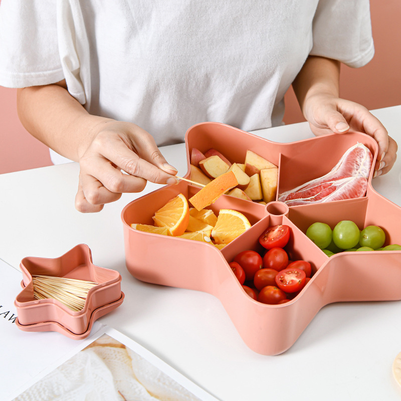 New Year Creative Dried Fruit Box Living Room Candy Box Plastic XINGX Candy Box Lazy Fruit Plate Factory Direct Sales Wholesale