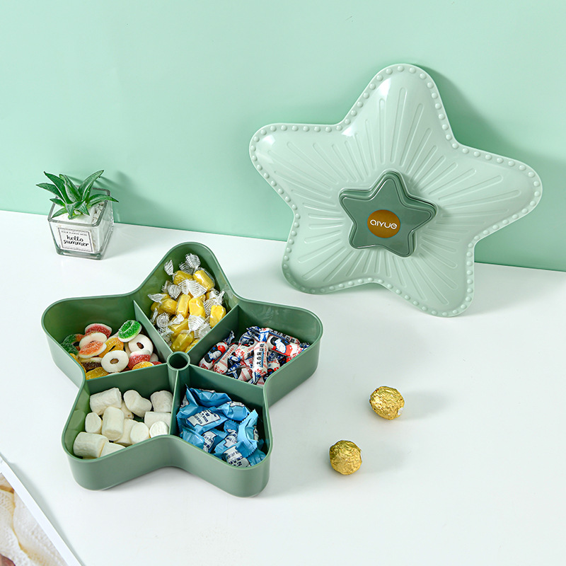 New Year Creative Dried Fruit Box Living Room Candy Box Plastic XINGX Candy Box Lazy Fruit Plate Factory Direct Sales Wholesale