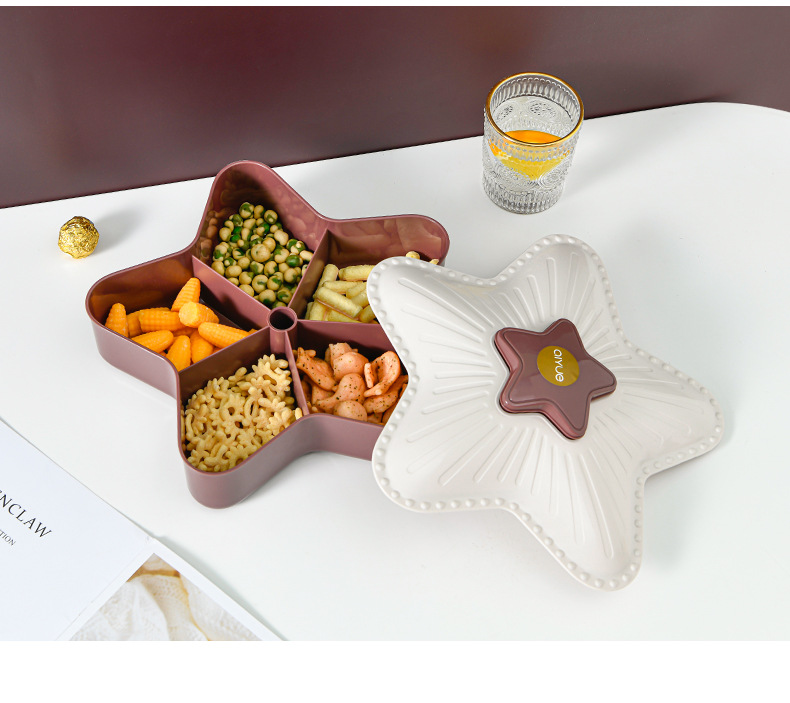 New Year Creative Dried Fruit Box Living Room Candy Box Plastic XINGX Candy Box Lazy Fruit Plate Factory Direct Sales Wholesale New Year Creative Dried Fruit Box Living Room Candy Box Plastic XINGX Candy Box Lazy Fruit Plate Factory Direct Sales Wholesale