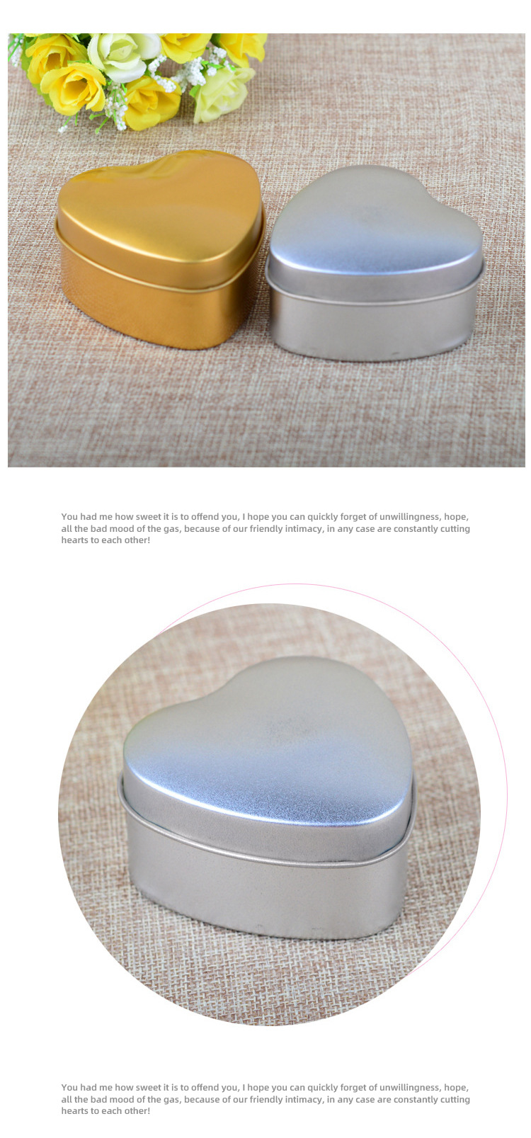Creative Wedding Supplies Tinplate Wedding Candies Box Heart-Shaped Gift Candy Box Solid Color Wedding Candies Box Factory in Stock Creative Wedding Supplies Tinplate Wedding Candies Box Heart-Shaped Gift Candy Box Solid Color Wedding Candies Box Factory in Stock