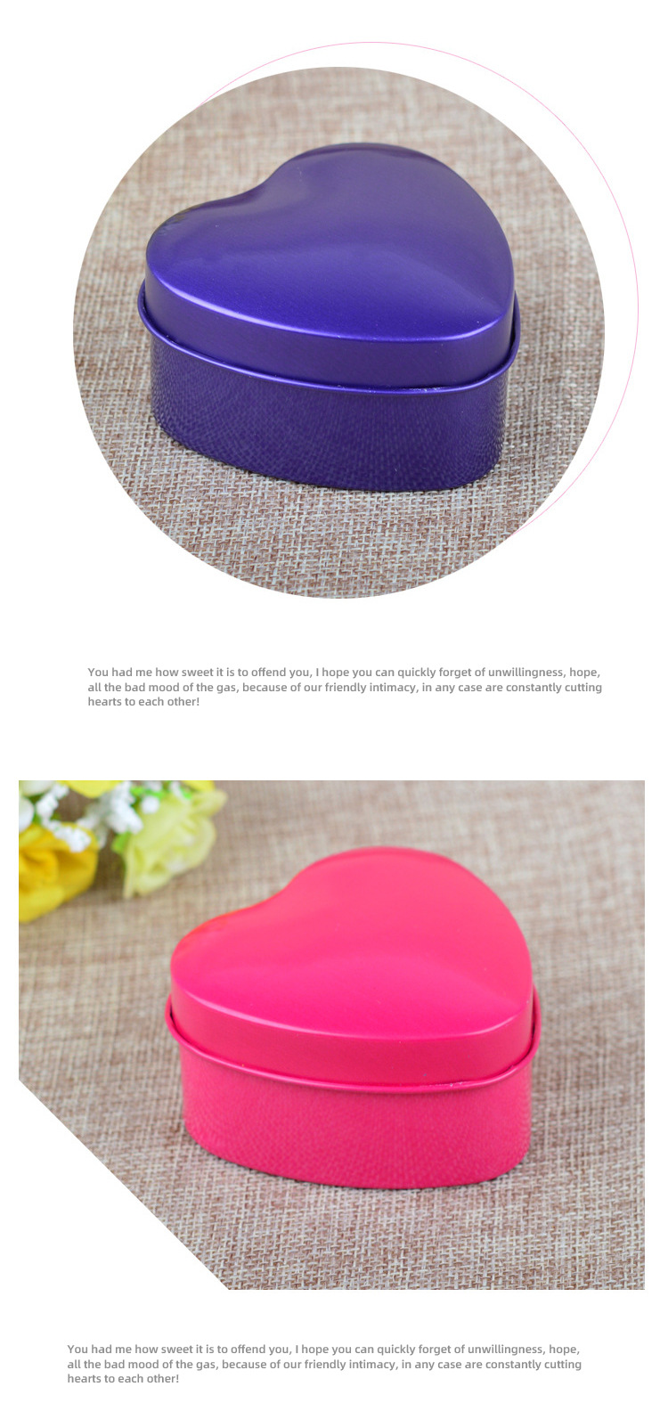 Creative Wedding Supplies Tinplate Wedding Candies Box Heart-Shaped Gift Candy Box Solid Color Wedding Candies Box Factory in Stock Creative Wedding Supplies Tinplate Wedding Candies Box Heart-Shaped Gift Candy Box Solid Color Wedding Candies Box Factory in Stock