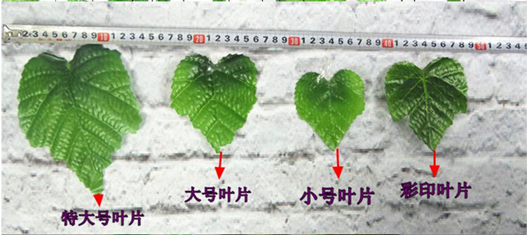 Simulation Rattan Fake Flower Vine Grape Leaves Fake Leaves Green Leaf Plant Ceiling Decoration Pipe Hiding Vine Ivy