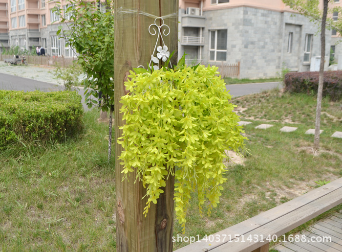 Wholesale Artificial Wisteria Lilac Wall Hanging the Flowers Fake Flower Wedding Decoration Flower Rattan Vine Silk Flower Ceiling Flowers