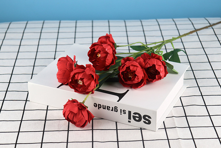 Spot Supply Simulation Exquisite Peony Wedding Flower Material Wedding Hall Ceiling Road Lead Flower Arrangement Props Wall Flower