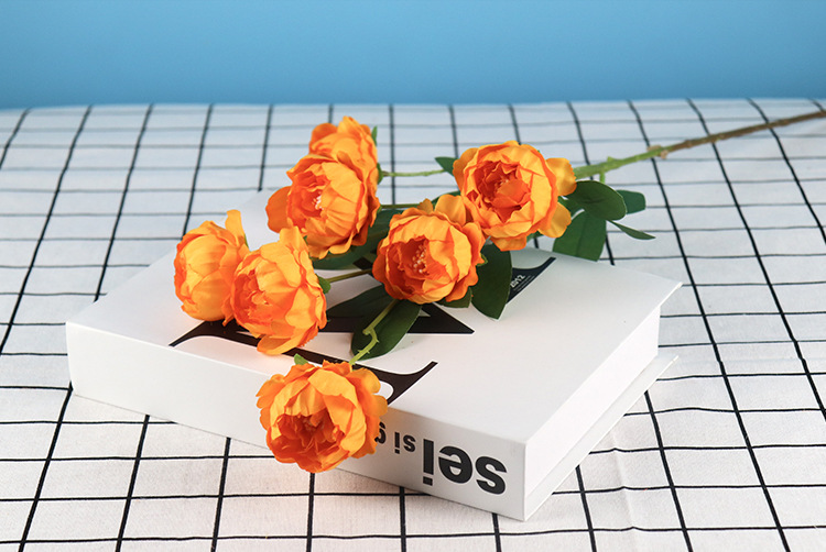 Spot Supply Simulation Exquisite Peony Wedding Flower Material Wedding Hall Ceiling Road Lead Flower Arrangement Props Wall Flower