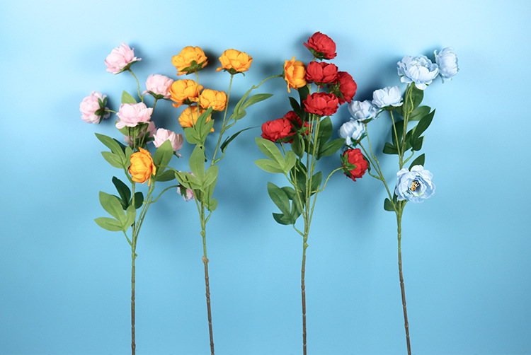 Spot Supply Simulation Exquisite Peony Wedding Flower Material Wedding Hall Ceiling Road Lead Flower Arrangement Props Wall Flower