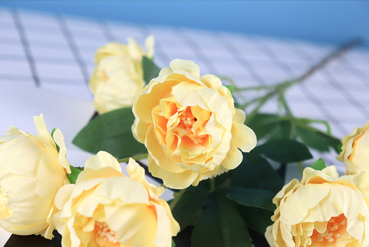 Spot Supply Simulation Exquisite Peony Wedding Flower Material Wedding Hall Ceiling Road Lead Flower Arrangement Props Wall Flower
